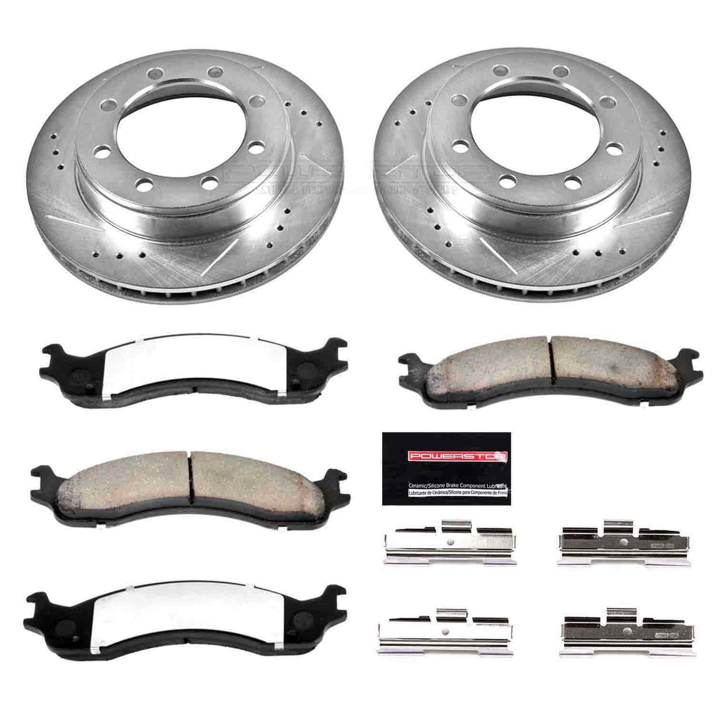 PowerStop Power Stop 95-99 Ford F-250 Front Z36 Truck & Tow Brake Kit K5089-36