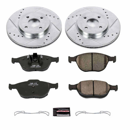PowerStop Power Stop 02-04 Ford Focus Front Z23 Evolution Sport Brake Kit K5101