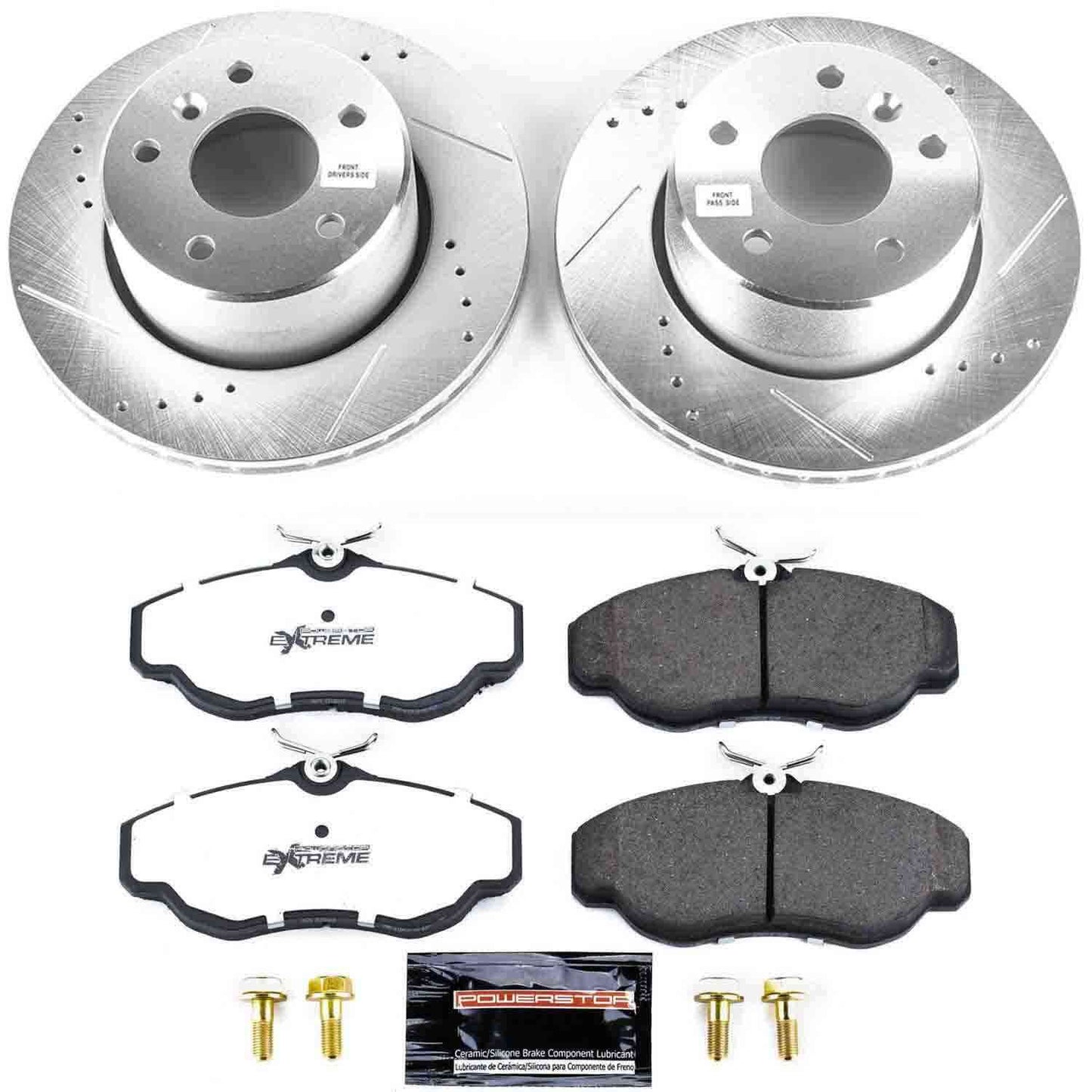 PowerStop Power Stop 99-04 Land Rover Discovery Front Z36 Truck & Tow Brake Kit K5106-36