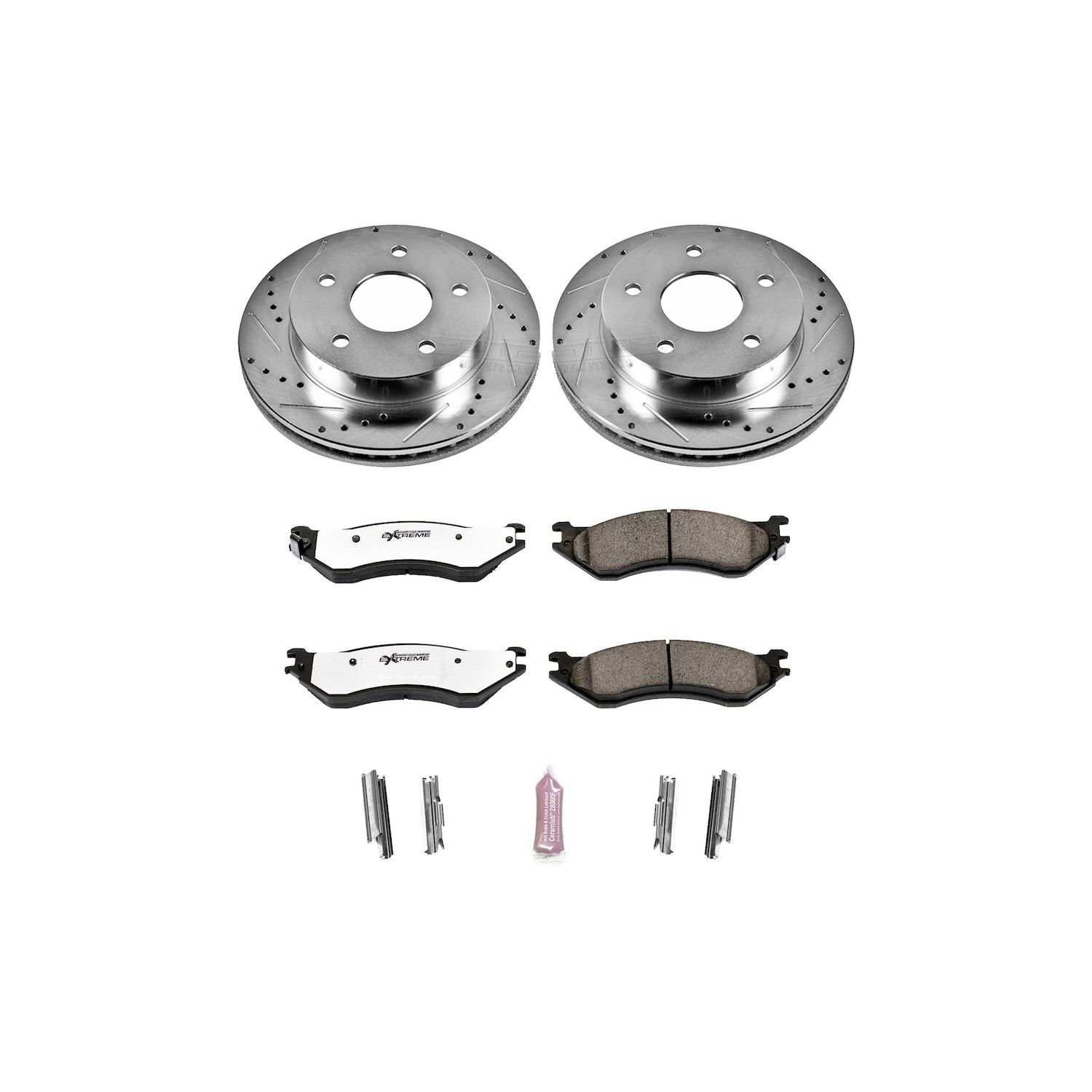 PowerStop Power Stop 00-01 Dodge Ram 1500 Front Z36 Truck & Tow Brake Kit K5142-36
