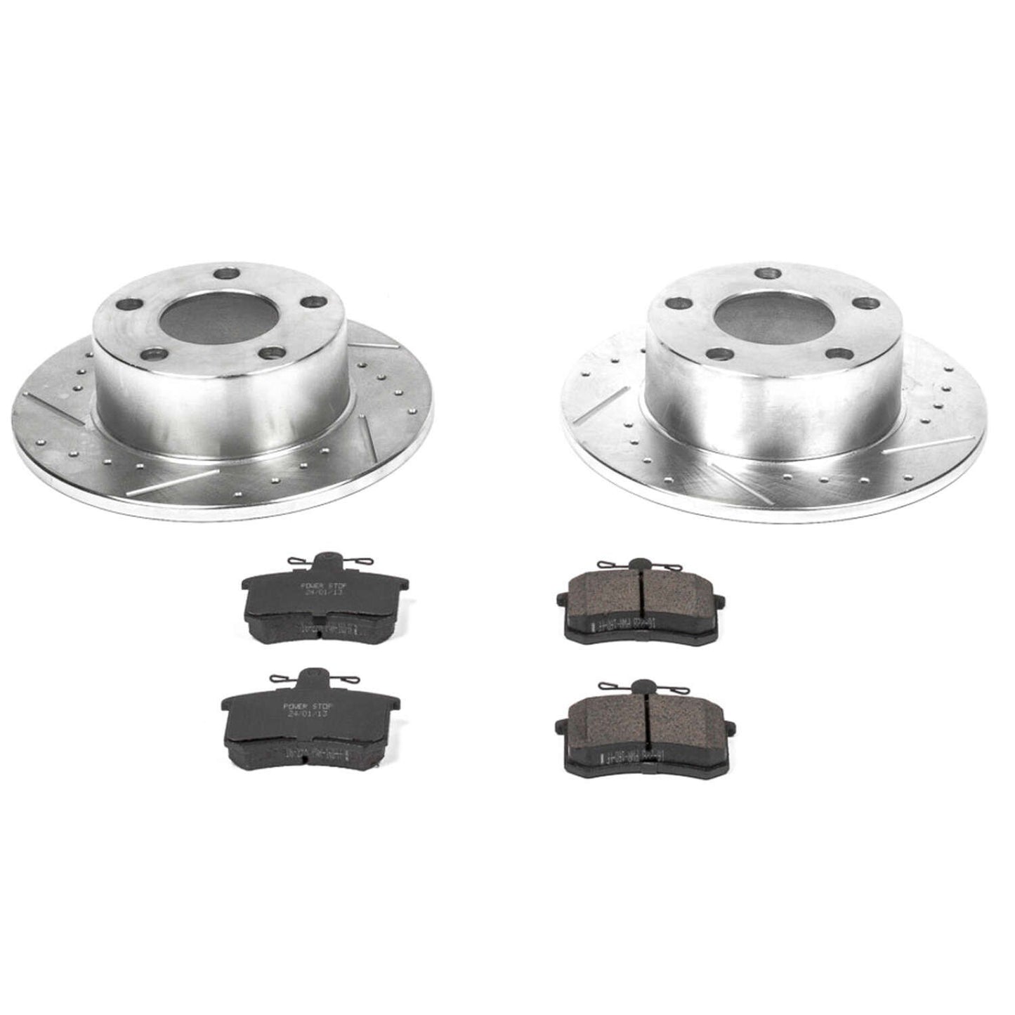 PowerStop Power Stop 95-97 Audi A6 Rear Z23 Evolution Sport Brake Kit K514