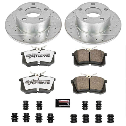 PowerStop Power Stop 98-04 Audi A6 Rear Z26 Street Warrior Brake Kit K515-26
