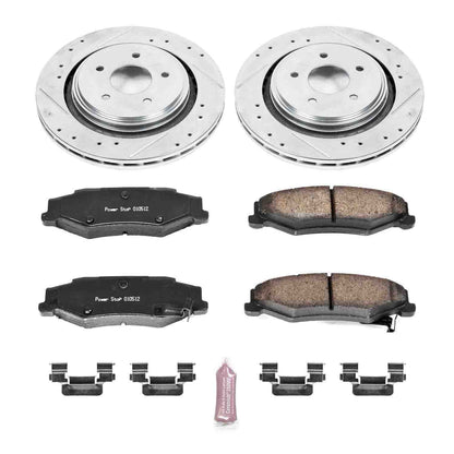 PowerStop Power Stop 06-09 Cadillac XLR Rear Z23 Evolution Sport Brake Kit K5159