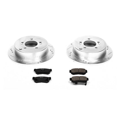 PowerStop Power Stop 01-06 Hyundai Santa Fe Rear Z23 Evolution Sport Brake Kit K5213