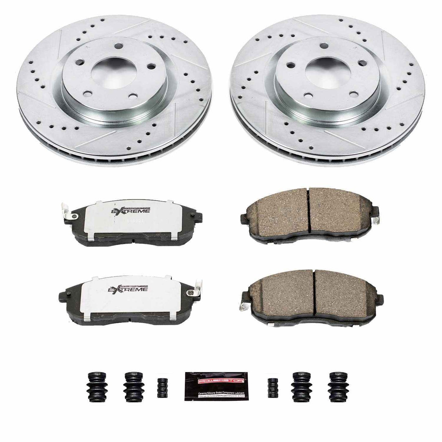 PowerStop Power Stop 07-12 Nissan Sentra Front Z26 Street Warrior Brake Kit K5217-26