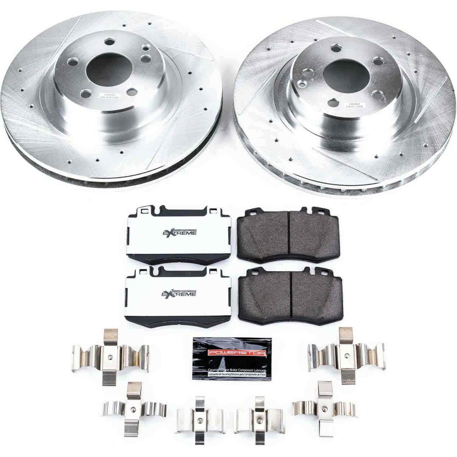 PowerStop Power Stop 00-03 Mercedes-Benz CL500 Front Z26 Street Warrior Brake Kit K5235-26