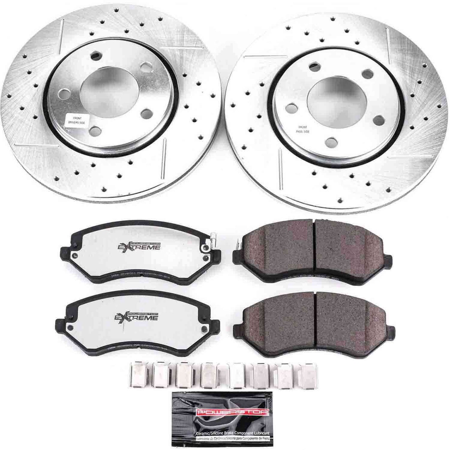 PowerStop Power Stop 03-07 Chrysler Town & Country Front Z36 Truck & Tow Brake Kit K5244-36