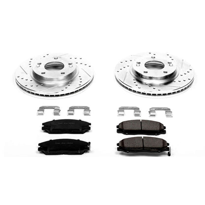 PowerStop Power Stop 01-05 Hyundai Santa Fe Front Z23 Evolution Sport Brake Kit K5251