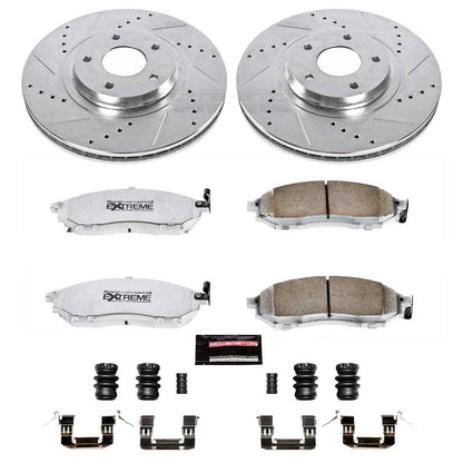 PowerStop Power Stop 11-14 Nissan Murano Front Z26 Street Warrior Brake Kit K5263-26
