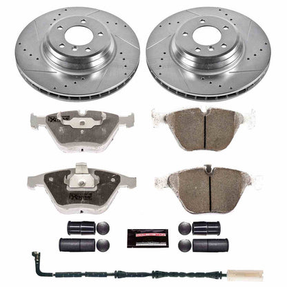 PowerStop Power Stop 2009 BMW 335d Front Z26 Street Warrior Brake Kit K5281-26