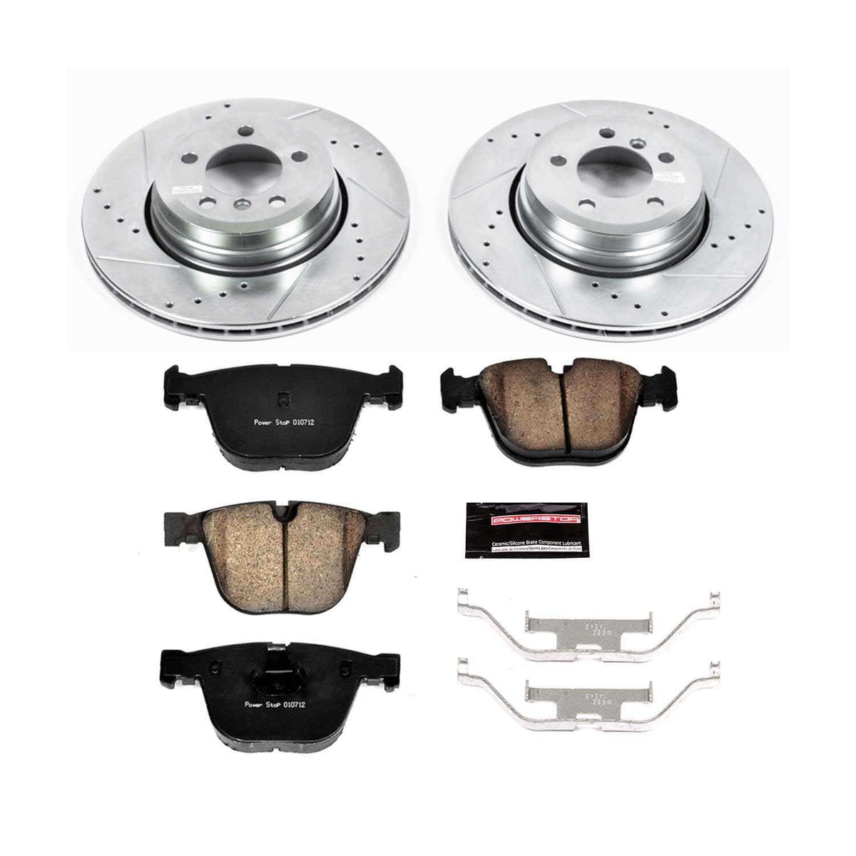 PowerStop Power Stop 06-08 BMW 750i Rear Z23 Evolution Sport Brake Kit K5283