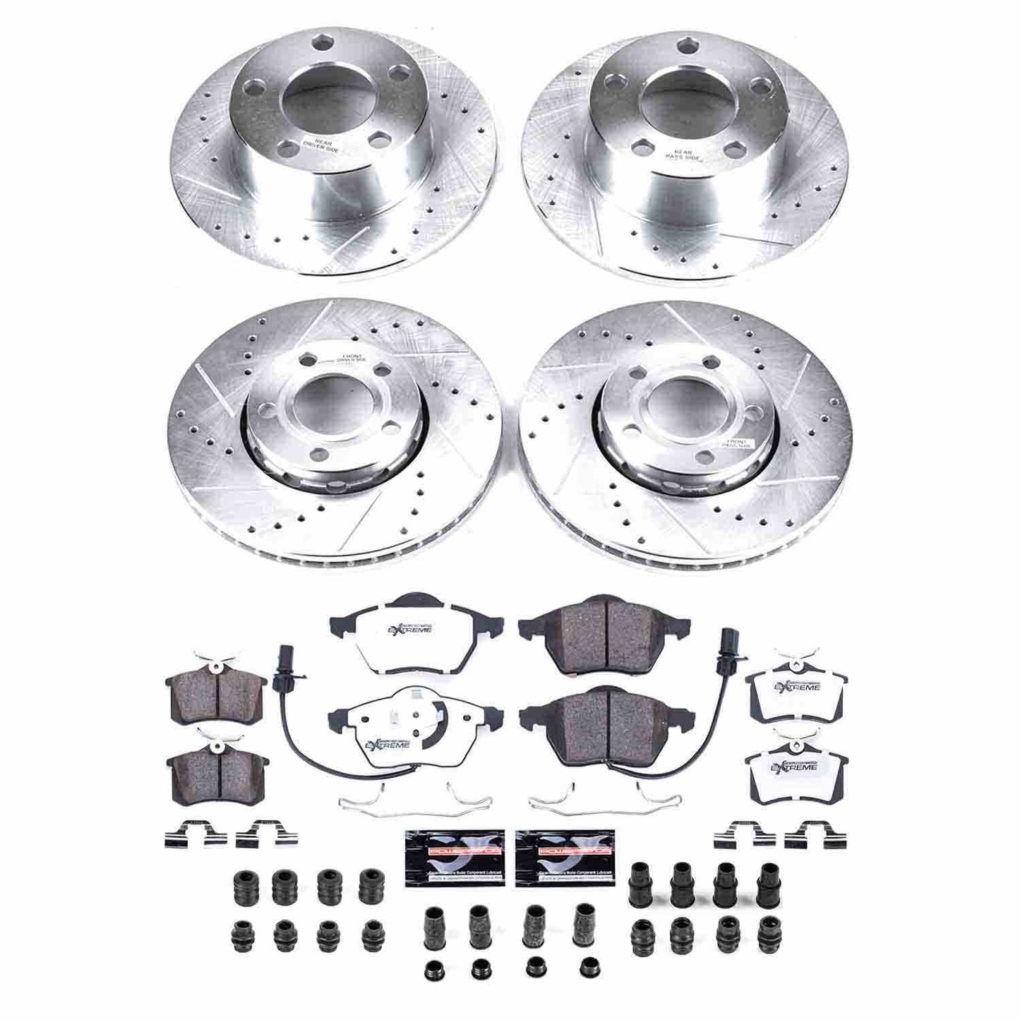 PowerStop Power Stop 98-01 Audi A6 Front & Rear Z26 Street Warrior Brake Kit K529-26