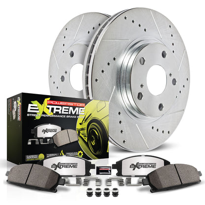Power Stop 03-11 Lincoln Town Car Rear Z26 Street Warrior Brake Kit K5293-26
