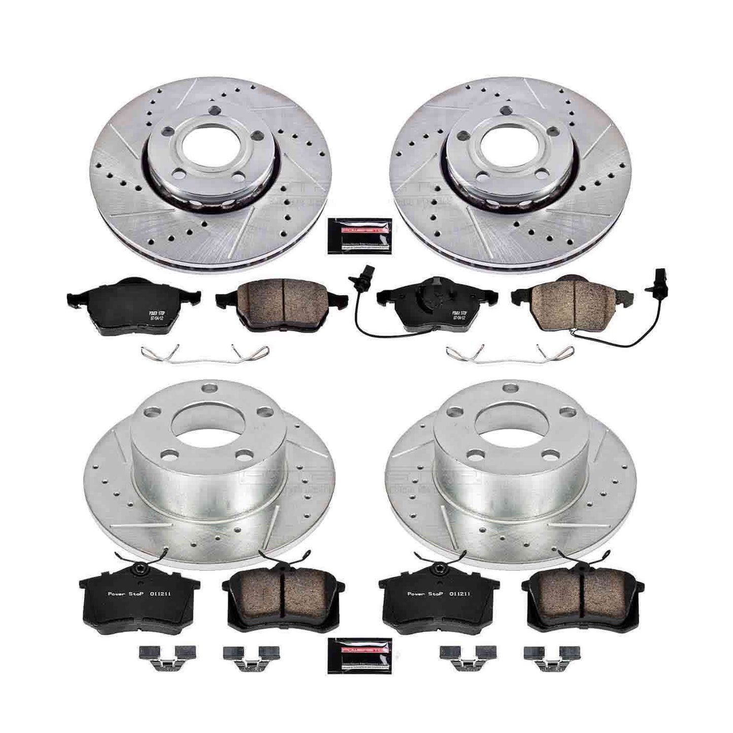 PowerStop Power Stop 98-01 Audi A6 Front & Rear Z23 Evolution Sport Brake Kit K529