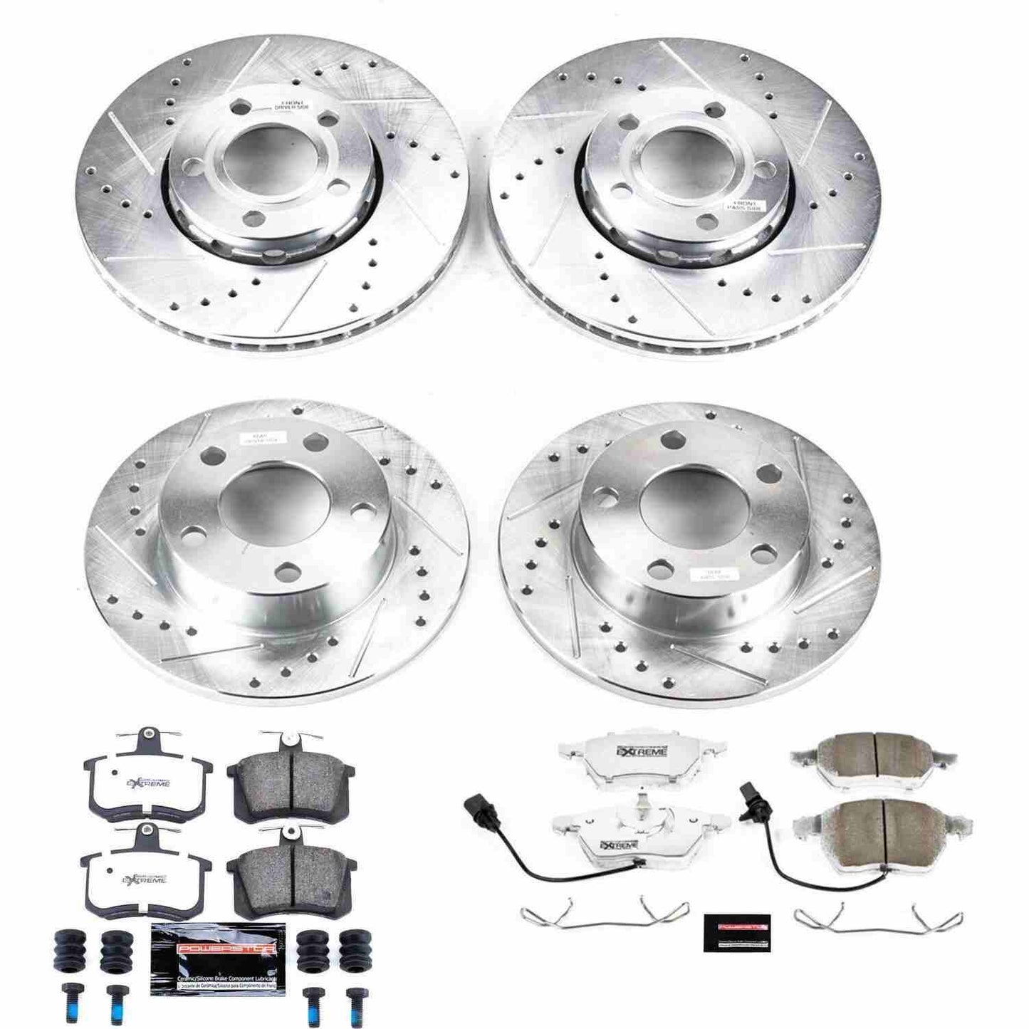 PowerStop Power Stop 99-01 Audi A4 Quattro Front & Rear Z26 Street Warrior Brake Kit K530-26