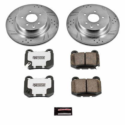 PowerStop Power Stop 03-04 Infiniti G35 Rear Z26 Street Warrior Brake Kit K5303-26