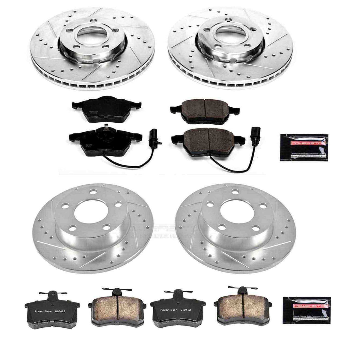 PowerStop Power Stop 99-01 Audi A4 Quattro Front & Rear Z23 Evolution Sport Brake Kit K530