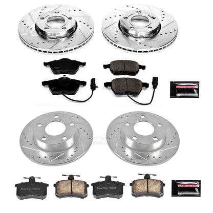 PowerStop Power Stop 99-01 Audi A4 Quattro Front & Rear Z23 Evolution Sport Brake Kit K530