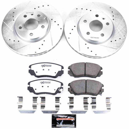 PowerStop Power Stop 2010 Buick Allure Front Z26 Street Warrior Brake Kit K5334-26