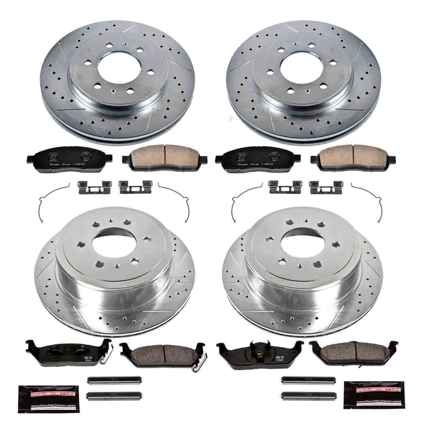 PowerStop Power Stop 2009 Ford F-150 Front & Rear Z23 Evolution Sport Brake Kit K5335
