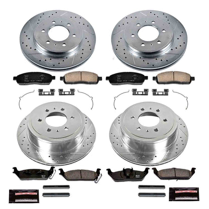 PowerStop Power Stop 2009 Ford F-150 Front & Rear Z23 Evolution Sport Brake Kit K5335