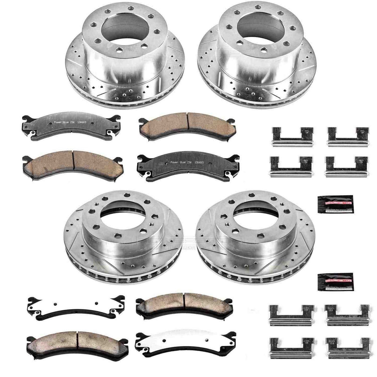 PowerStop Power Stop 01-06 Chevrolet Silverado 3500 Front & Rear Z36 Truck & Tow Brake Kit K5338-36