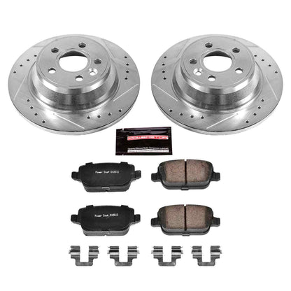 PowerStop Power Stop 07-11 Volvo S80 Rear Z23 Evolution Sport Brake Kit K5341