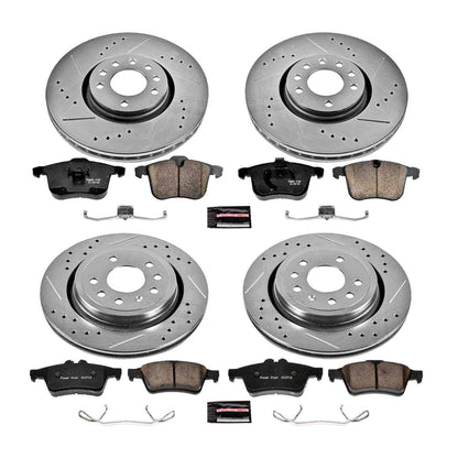 PowerStop Power Stop 06-11 Saab 9-3 Front & Rear Z23 Evolution Sport Brake Kit K5348