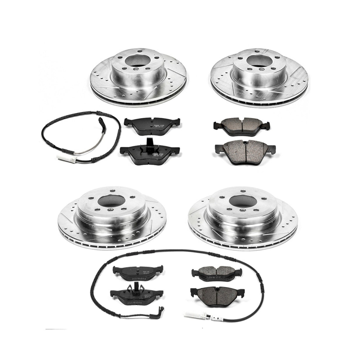 PowerStop Power Stop 2006 BMW 325xi Front & Rear Z23 Evolution Sport Brake Kit K5357