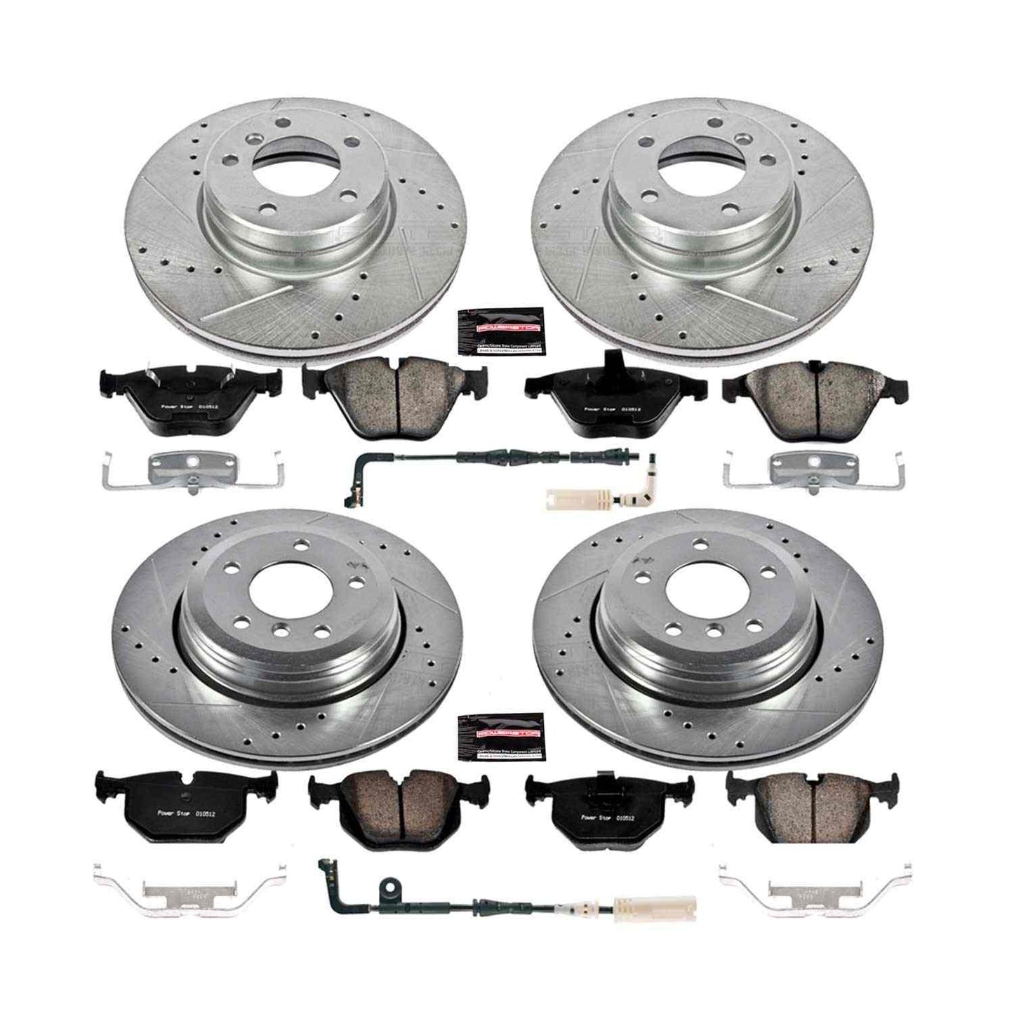 PowerStop Power Stop 04-06 BMW 525i Front & Rear Z23 Evolution Sport Brake Kit K5360