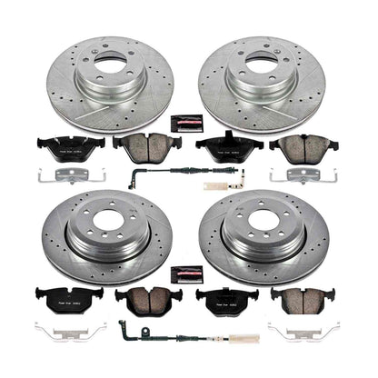 PowerStop Power Stop 04-06 BMW 525i Front & Rear Z23 Evolution Sport Brake Kit K5360
