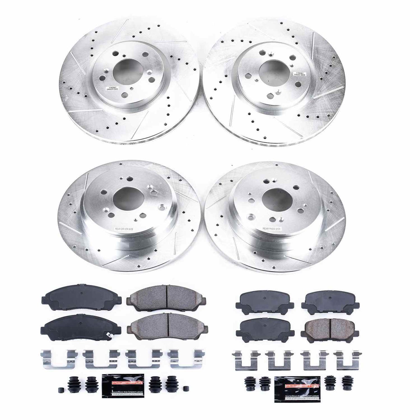 PowerStop Power Stop 07-13 Acura MDX Front & Rear Z23 Evolution Sport Brake Kit K5369