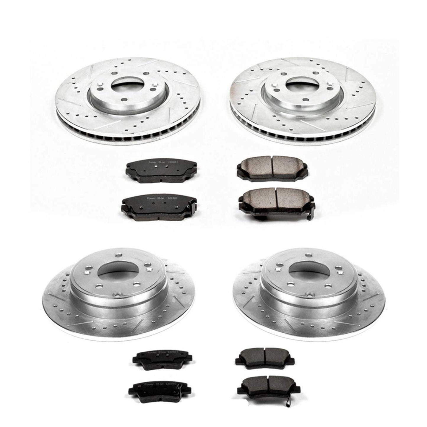 PowerStop Power Stop 08-10 Hyundai Sonata Front & Rear Z23 Evolution Sport Brake Kit K5375