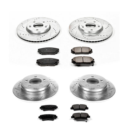 PowerStop Power Stop 08-10 Hyundai Sonata Front & Rear Z23 Evolution Sport Brake Kit K5375
