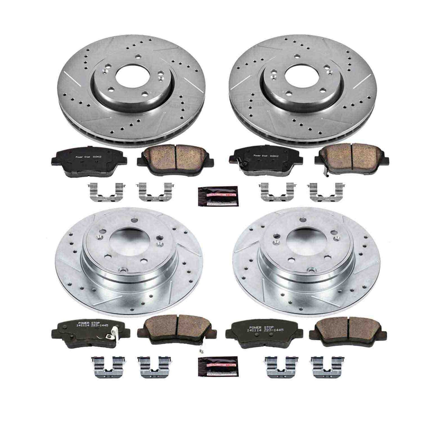 PowerStop Power Stop 10-15 Hyundai Sonata Front & Rear Z23 Evolution Sport Brake Kit K5376