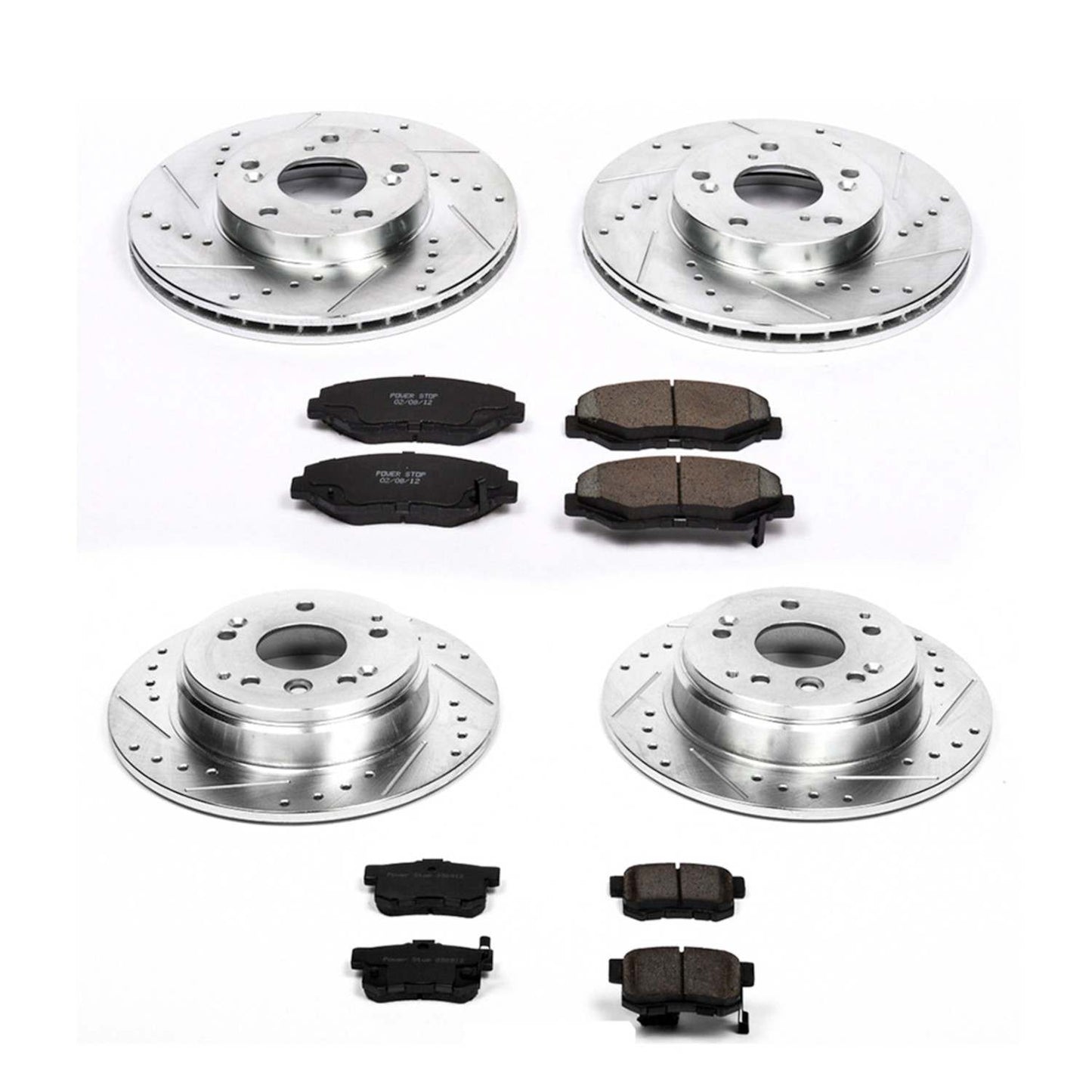 PowerStop Power Stop 03-11 Honda Element Front & Rear Z23 Evolution Sport Brake Kit K5389