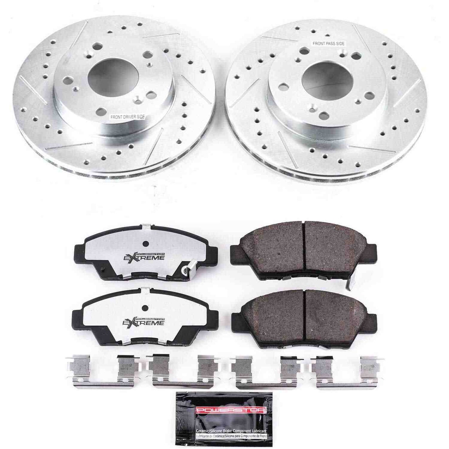 PowerStop Power Stop 11-15 Honda CR-Z Front Z26 Street Warrior Brake Kit K5400-26