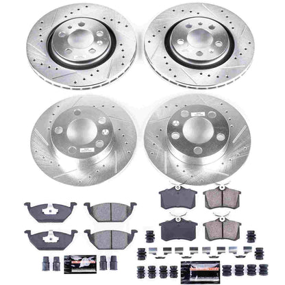 PowerStop Power Stop 1998 Volkswagen Beetle Front & Rear Z23 Evolution Sport Brake Kit K5402