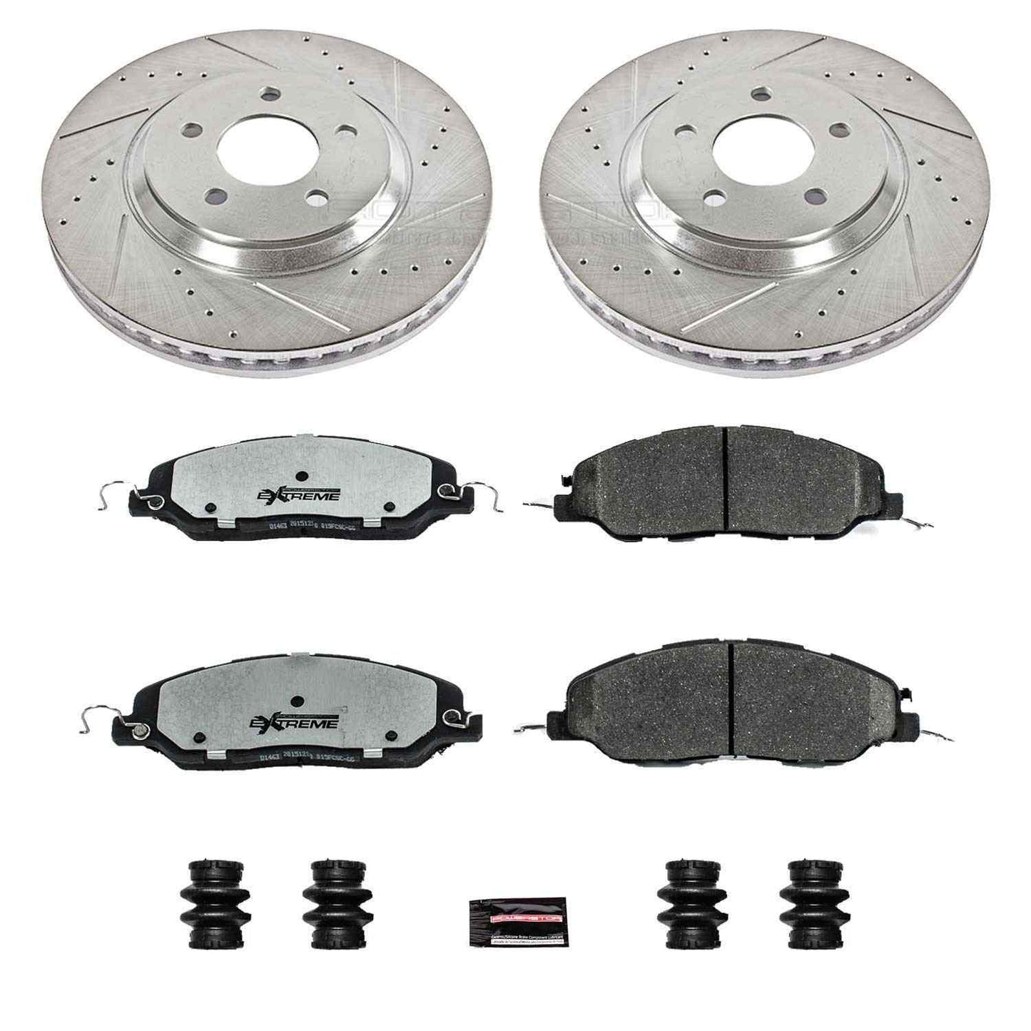 PowerStop Power Stop 11-14 Ford Mustang Front Z26 Street Warrior Brake Kit K5407-26