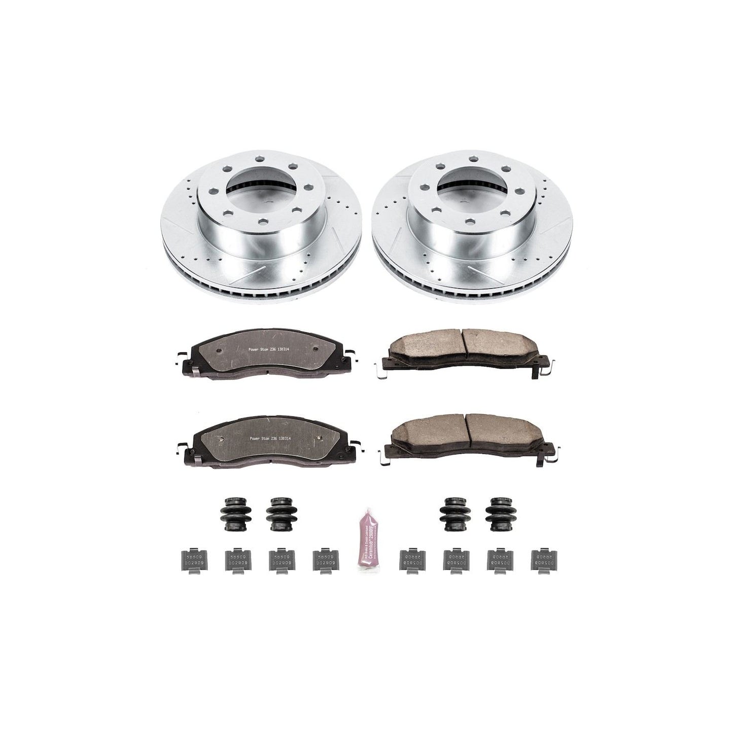 PowerStop Power Stop 09-10 Dodge Ram 2500 Front Z36 Truck & Tow Brake Kit K5411-36