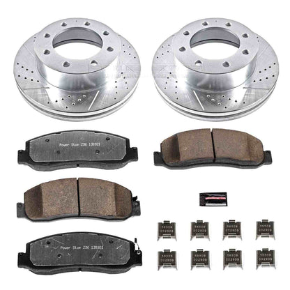 PowerStop Power Stop 09-11 Ford F-250 Super Duty Front Z36 Truck & Tow Brake Kit K5412-36