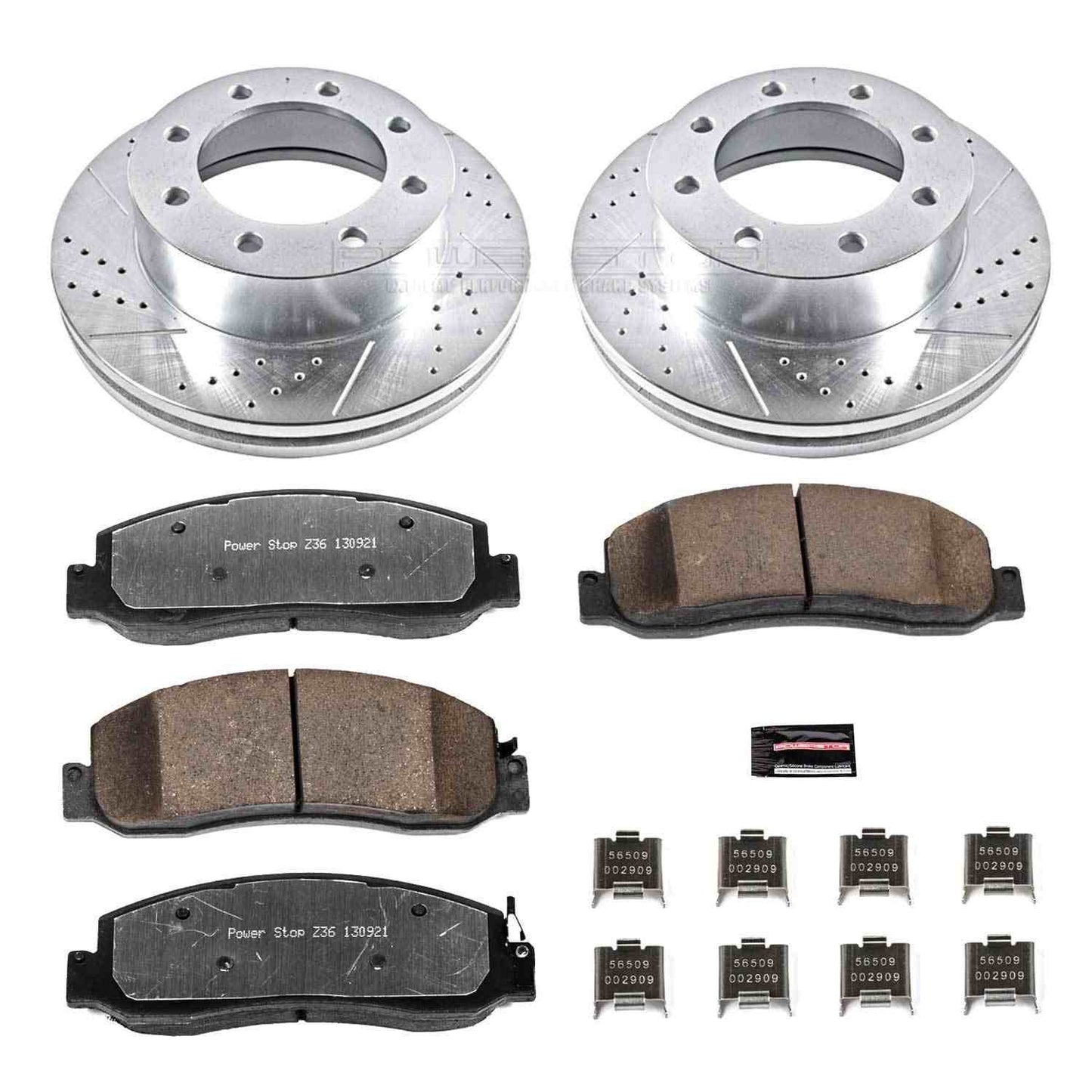 PowerStop Power Stop 09-11 Ford F-250 Super Duty Front Z36 Truck & Tow Brake Kit K5412-36