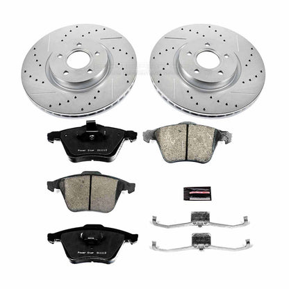 PowerStop Power Stop 06-13 Volvo C70 Front Z23 Evolution Sport Brake Kit K5430