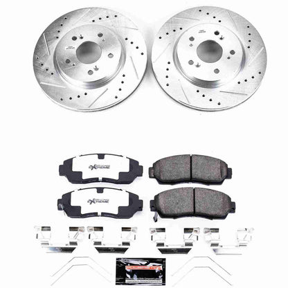 PowerStop Power Stop 12-15 Honda Crosstour Front Z26 Street Warrior Brake Kit K5432-26
