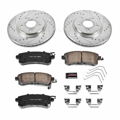 PowerStop Power Stop 12-15 Honda Crosstour Front Z23 Evolution Sport Brake Kit K5432