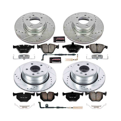 PowerStop Power Stop 06-07 BMW 525xi Front & Rear Z23 Evolution Sport Brake Kit K5439