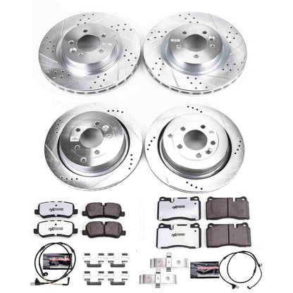PowerStop Power Stop 06-09 Land Rover Range Rover Sport Front & Rear Z36 Truck & Tow Brake Kit K5443-36