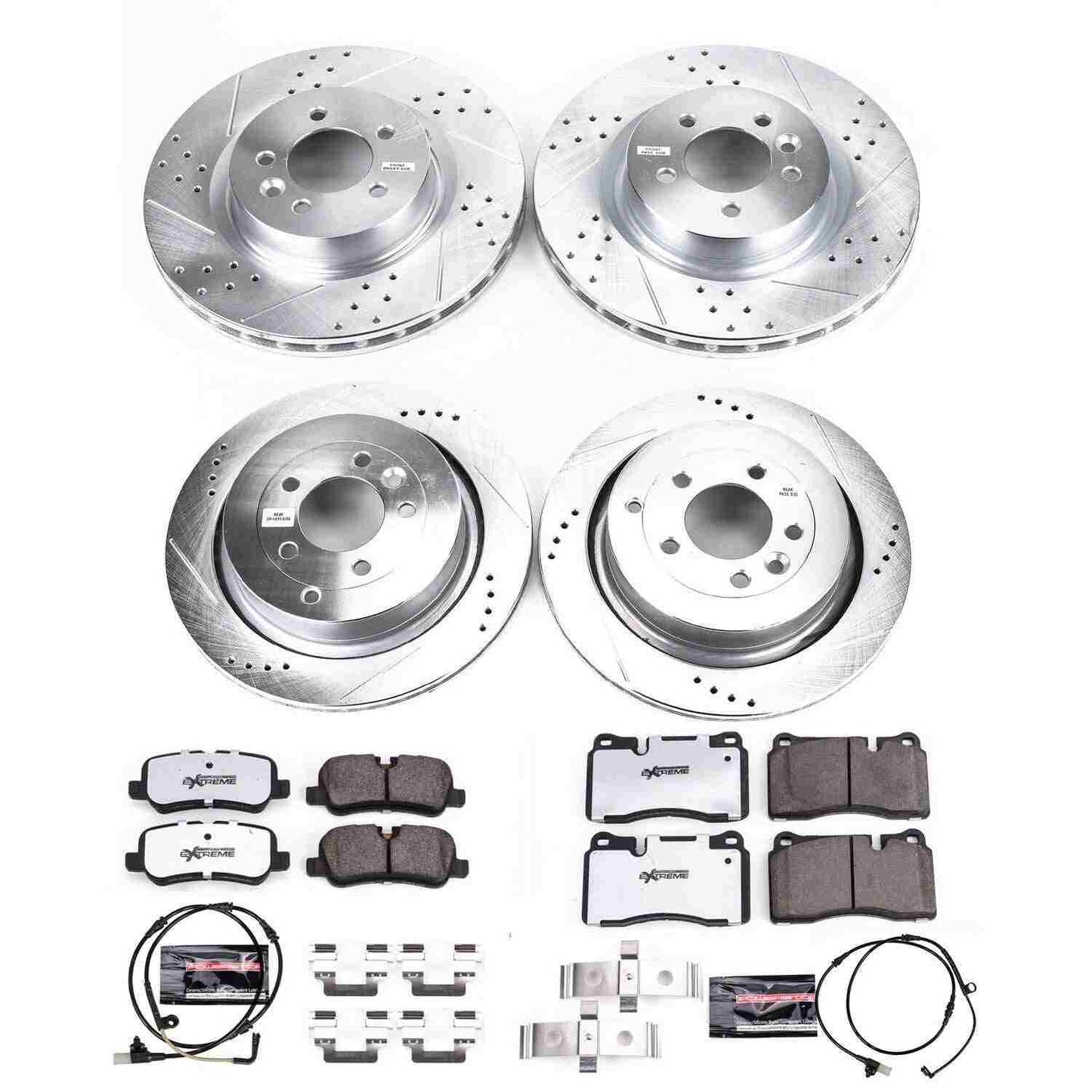 PowerStop Power Stop 06-09 Land Rover Range Rover Sport Front & Rear Z36 Truck & Tow Brake Kit K5443-36