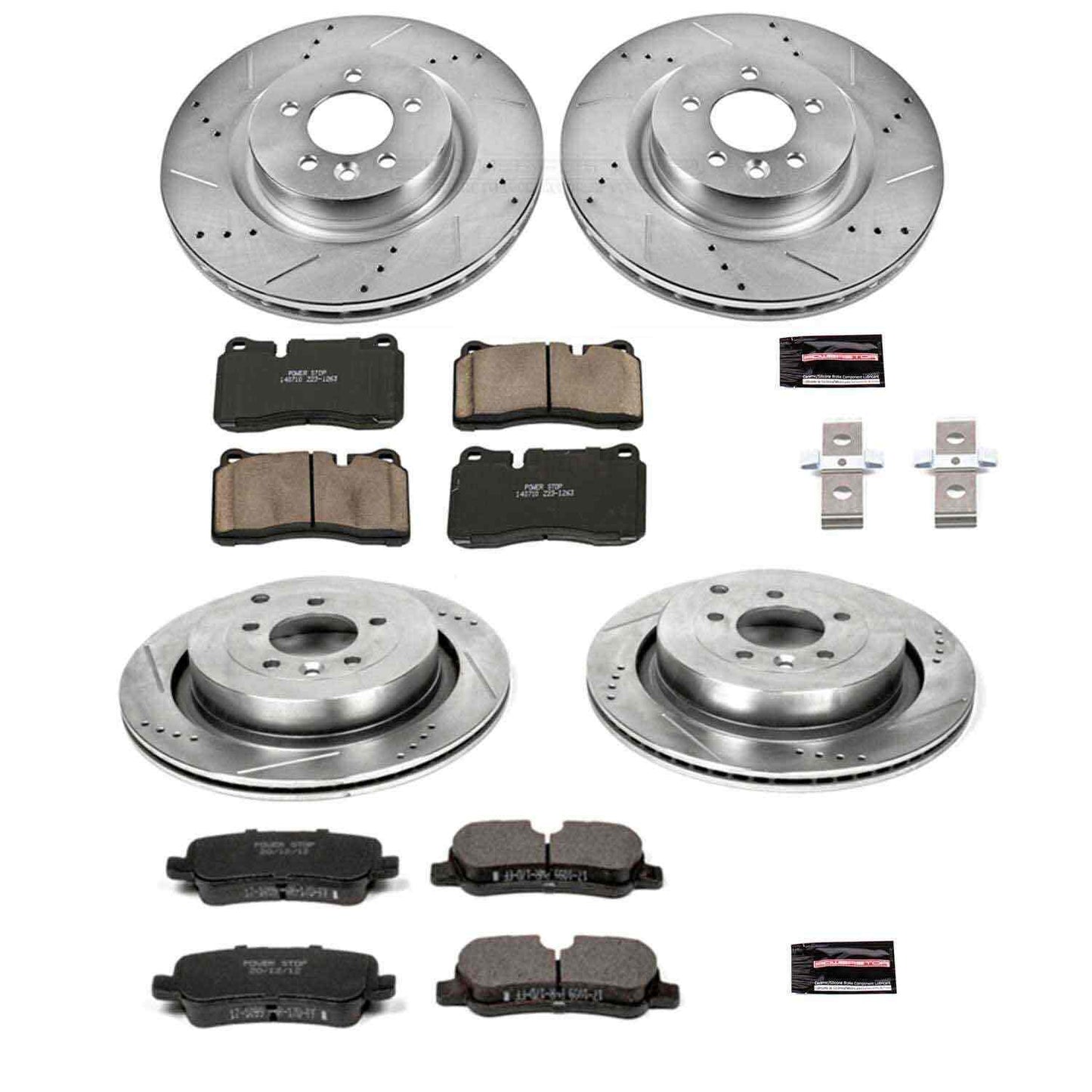PowerStop Power Stop 06-09 Land Rover Range Rover Sport Front & Rear Z23 Evolution Sport Brake Kit K5443