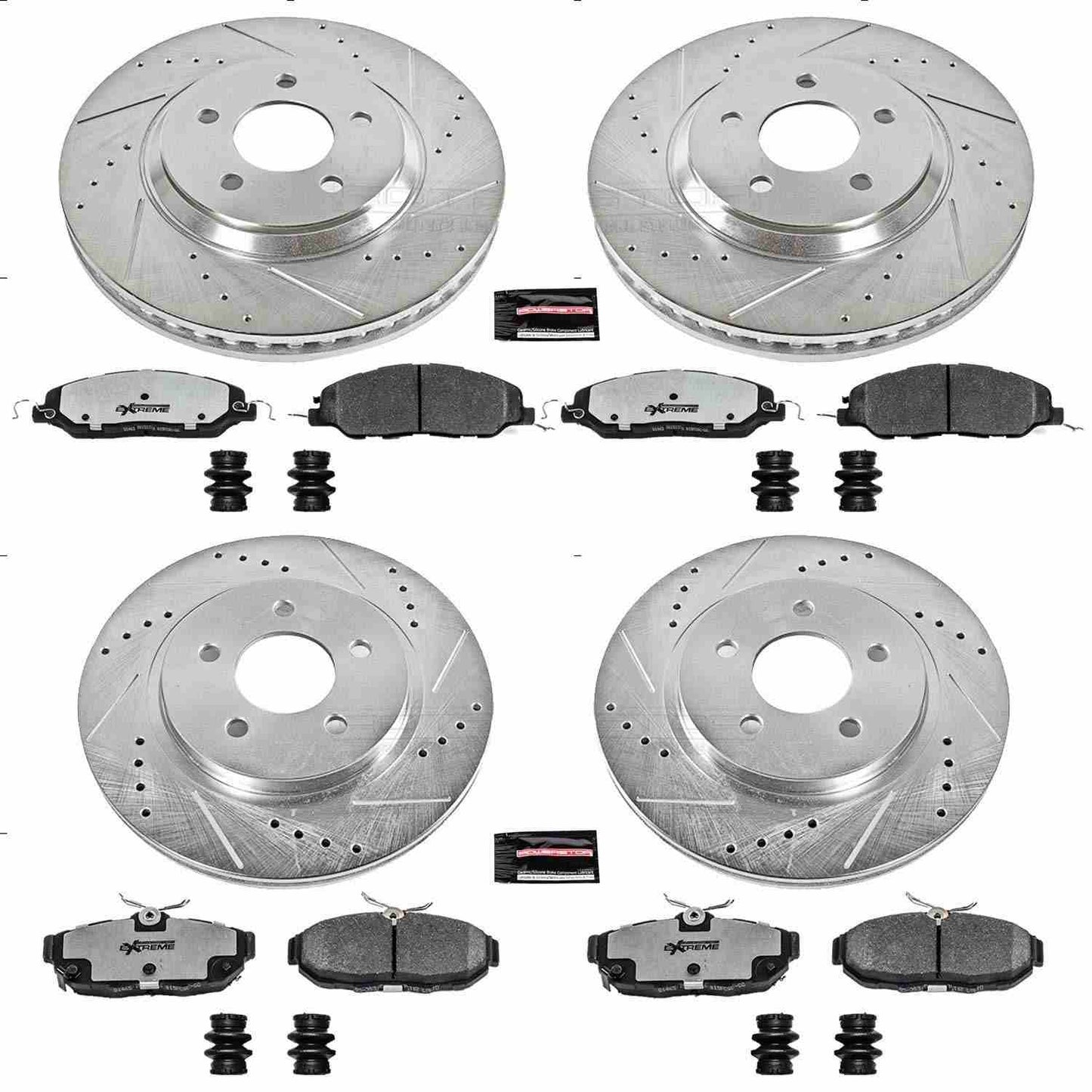 PowerStop Power Stop 11-14 Ford Mustang Front & Rear Z26 Street Warrior Brake Kit K5450-26